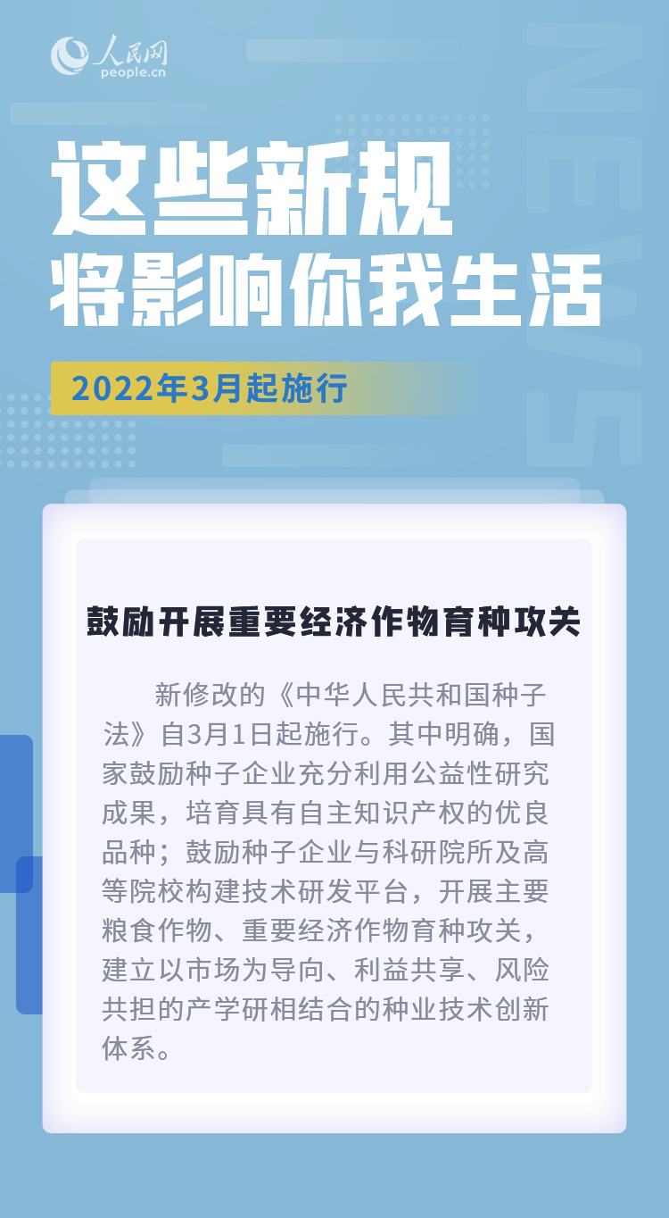 3月，这些新规将影响你我生活