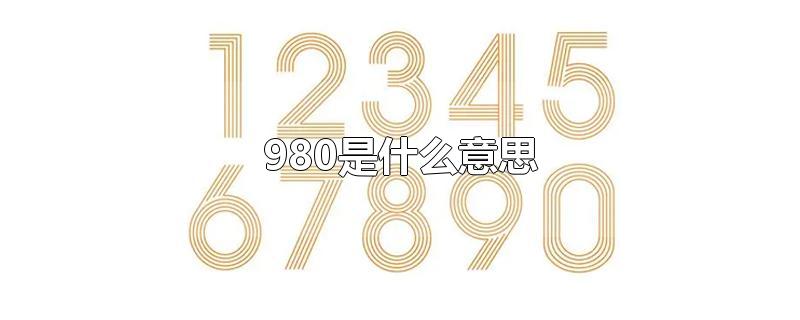 980是什么意思