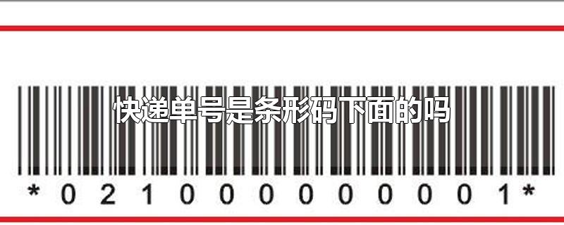 快递单号是条形码下面的吗-最新快递单号是条形码下面的吗整理解答