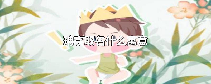 珃字取名什么寓意