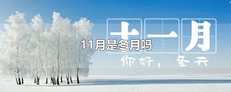 11月是冬月吗-最新11月是冬月吗整理解答