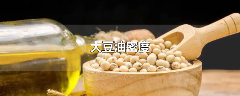 大豆油密度