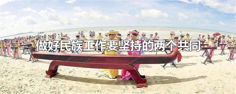 做好民族工作要坚持的两个共同-最新做好民族工作要坚持的两个共同整理解答