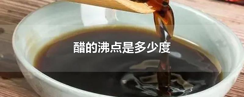 醋的沸点是多少度-最新醋的沸点是多少度整理解答