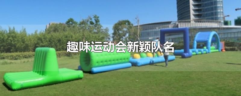 趣味运动会新颖队名-最新趣味运动会新颖队名整理解答