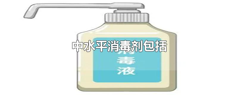 中水平消毒剂包括