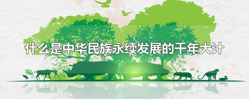 什么是中华民族永续发展的千年大计-最新什么是中华民族永续发展的千年大计整理解答