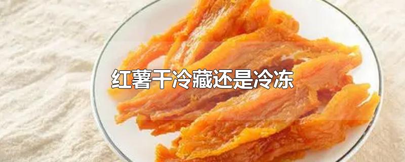 红薯干冷藏还是冷冻