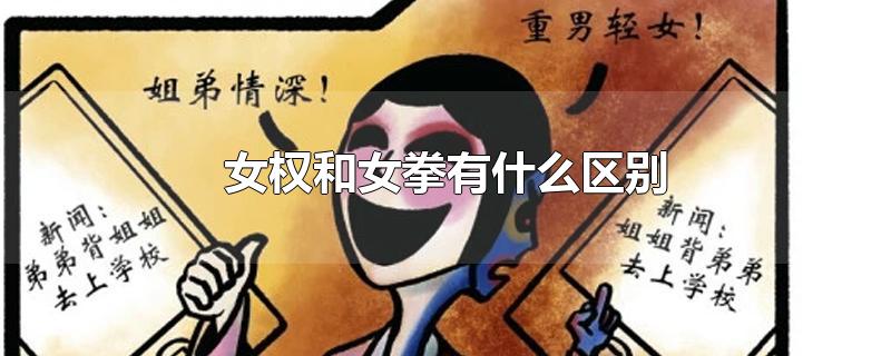 女权和女拳有什么区别