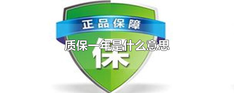 质保一年是什么意思-最新质保一年是什么意思整理解答