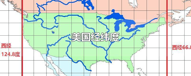 美国经纬度