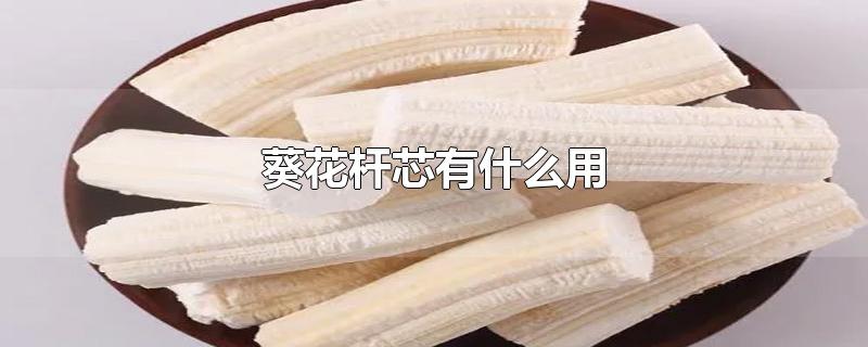 葵花杆芯有什么用-最新葵花杆芯有什么用整理解答