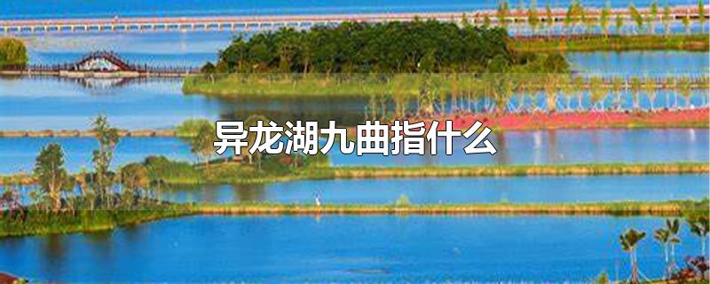 异龙湖九曲指什么-最新异龙湖九曲指什么整理解答