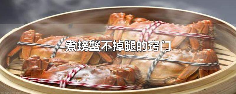 煮螃蟹不掉腿的窍门-最新煮螃蟹不掉腿的窍门整理解答