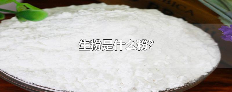 生粉是什么粉?