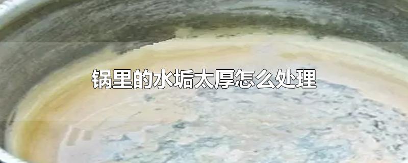 锅里的水垢太厚怎么处理