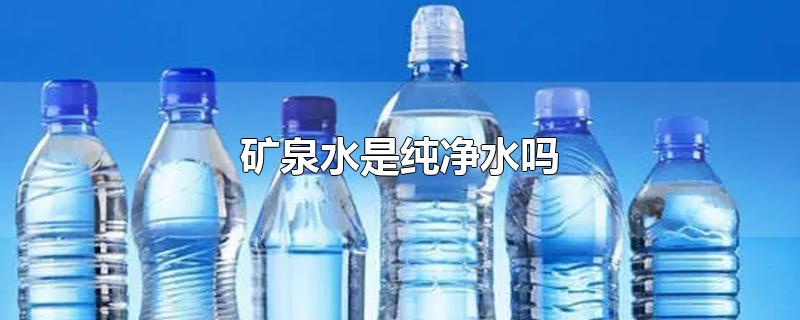 矿泉水是纯净水吗