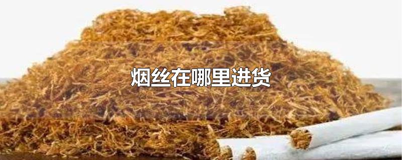 烟丝在哪里进货