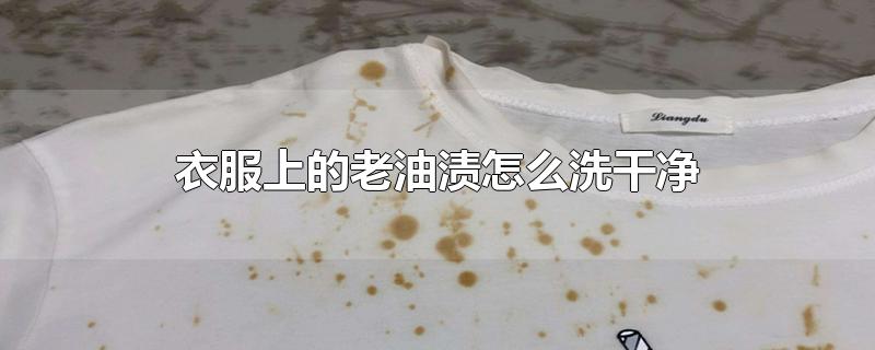 衣服上的老油渍怎么洗干净-最新衣服上的老油渍怎么洗干净整理解答