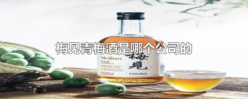 梅见青梅酒是哪个公司的-最新梅见青梅酒是哪个公司的整理解答