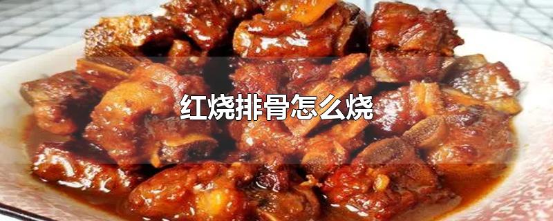 红烧排骨怎么烧