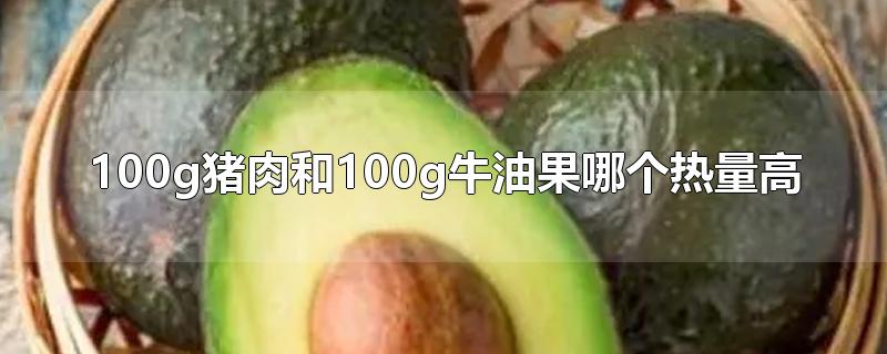 100g猪肉和100g牛油果哪个热量高-最新100g猪肉和100g牛油果哪个热量高整理解答