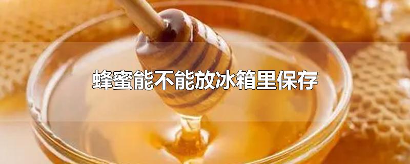 蜂蜜能不能放冰箱里保存