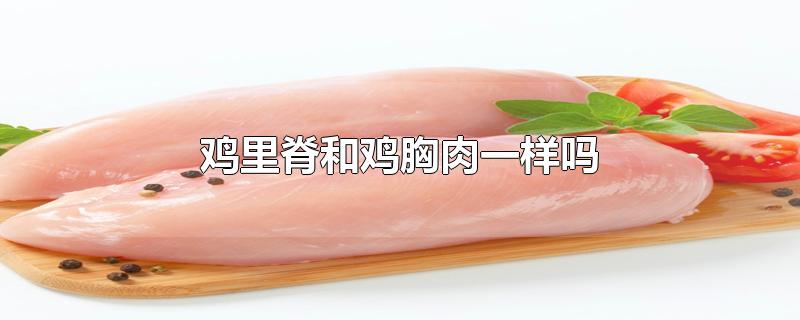 鸡里脊和鸡胸肉一样吗-最新鸡里脊和鸡胸肉一样吗整理解答