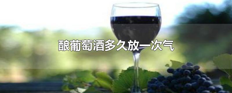 酿葡萄酒多久放一次气-最新酿葡萄酒多久放一次气整理解答