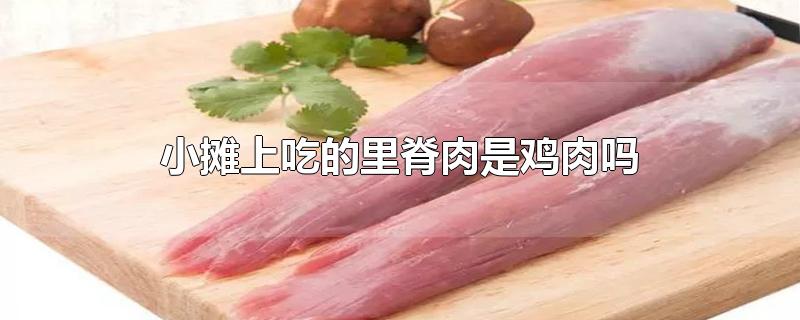 小摊上吃的里脊肉是鸡肉吗