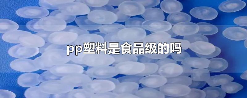 pp塑料是食品级的吗-最新pp塑料是食品级的吗整理解答