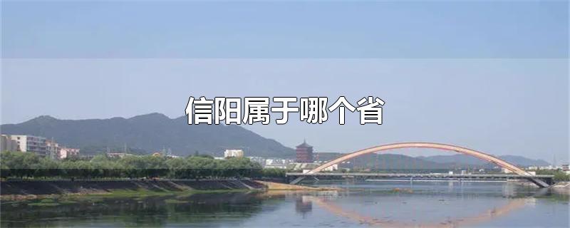 信阳属于哪个省