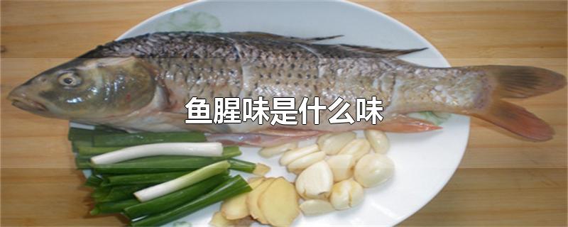 鱼腥味是什么味