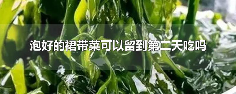 泡好的裙带菜可以留到第二天吃吗