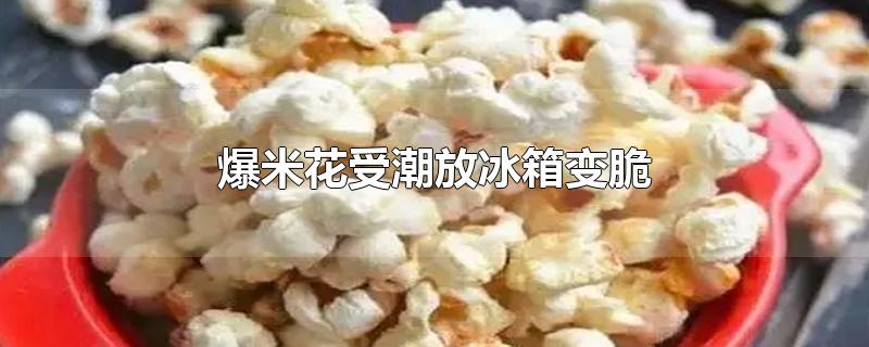 爆米花受潮放冰箱变脆