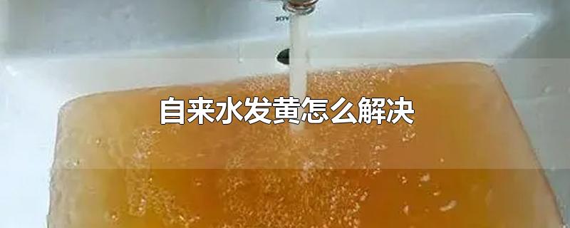 自来水发黄怎么解决-最新自来水发黄怎么解决整理解答