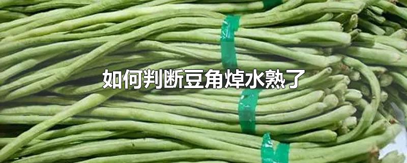 如何判断豆角焯水熟了-最新如何判断豆角焯水熟了整理解答