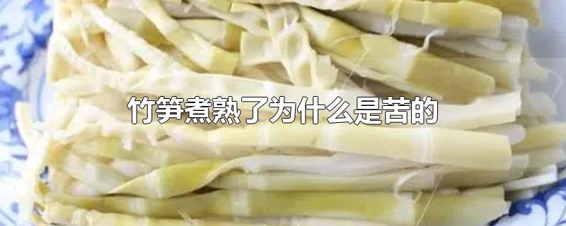 竹笋煮熟了为什么是苦的-最新竹笋煮熟了为什么是苦的整理解答