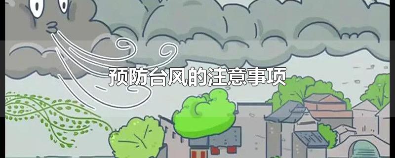 预防台风的注意事项-最新预防台风的注意事项整理解答