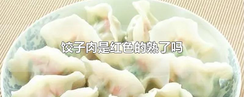 饺子肉是红色的熟了吗-最新饺子肉是红色的熟了吗整理解答