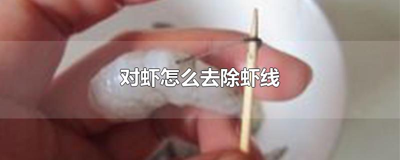 对虾怎么去除虾线-最新对虾怎么去除虾线整理解答