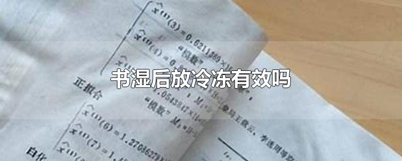 书湿后放冷冻有效吗-最新书湿后放冷冻有效吗整理解答