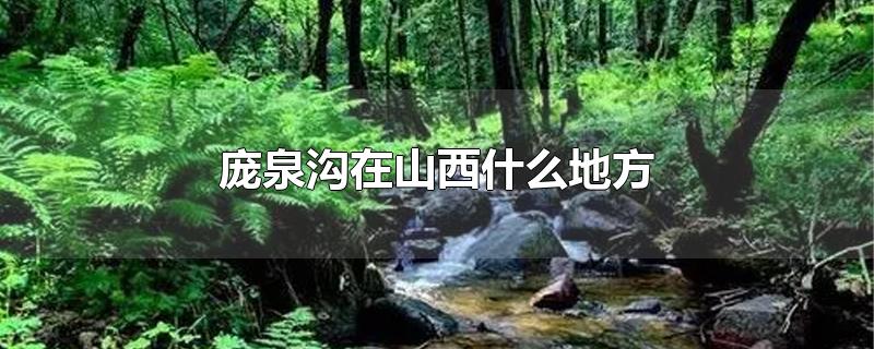 庞泉沟在山西什么地方