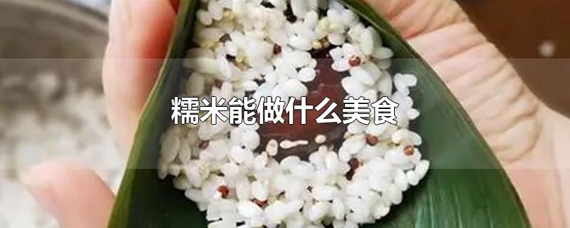 糯米能做什么美食-最新糯米能做什么美食整理解答