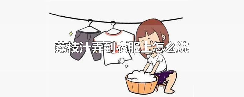 荔枝汁弄到衣服上怎么洗