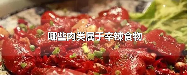 哪些肉类属于辛辣食物-最新哪些肉类属于辛辣食物整理解答