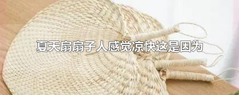 夏天扇扇子人感觉凉快这是因为