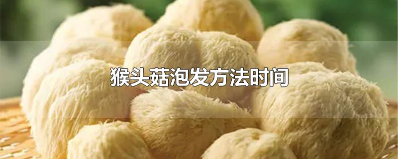 猴头菇泡发方法时间