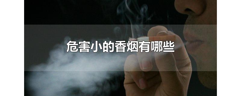 危害小的香烟有哪些