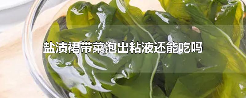 盐渍裙带菜泡出粘液还能吃吗